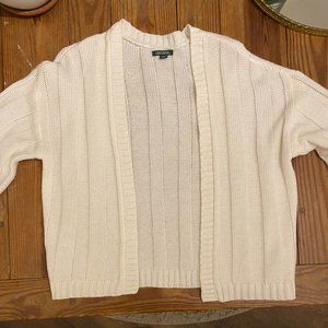 Wild Fable Off White Open Front Cardigan